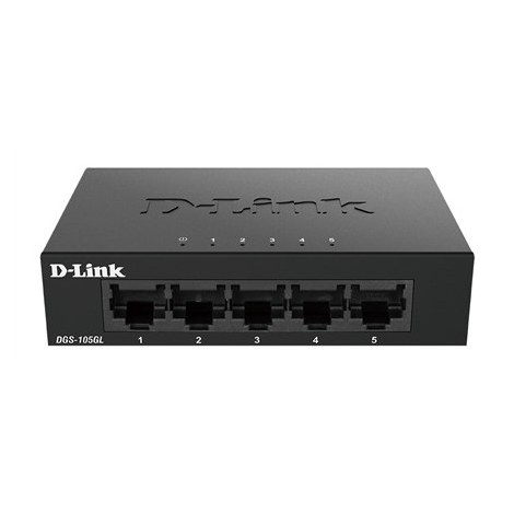 D-Link | Ethernet Switch | DGS-105GL/E | Unmanaged | Desktop | 10/100 Mbps (RJ-45) ports quantity | 1 Gbps (RJ-45) ports quantit